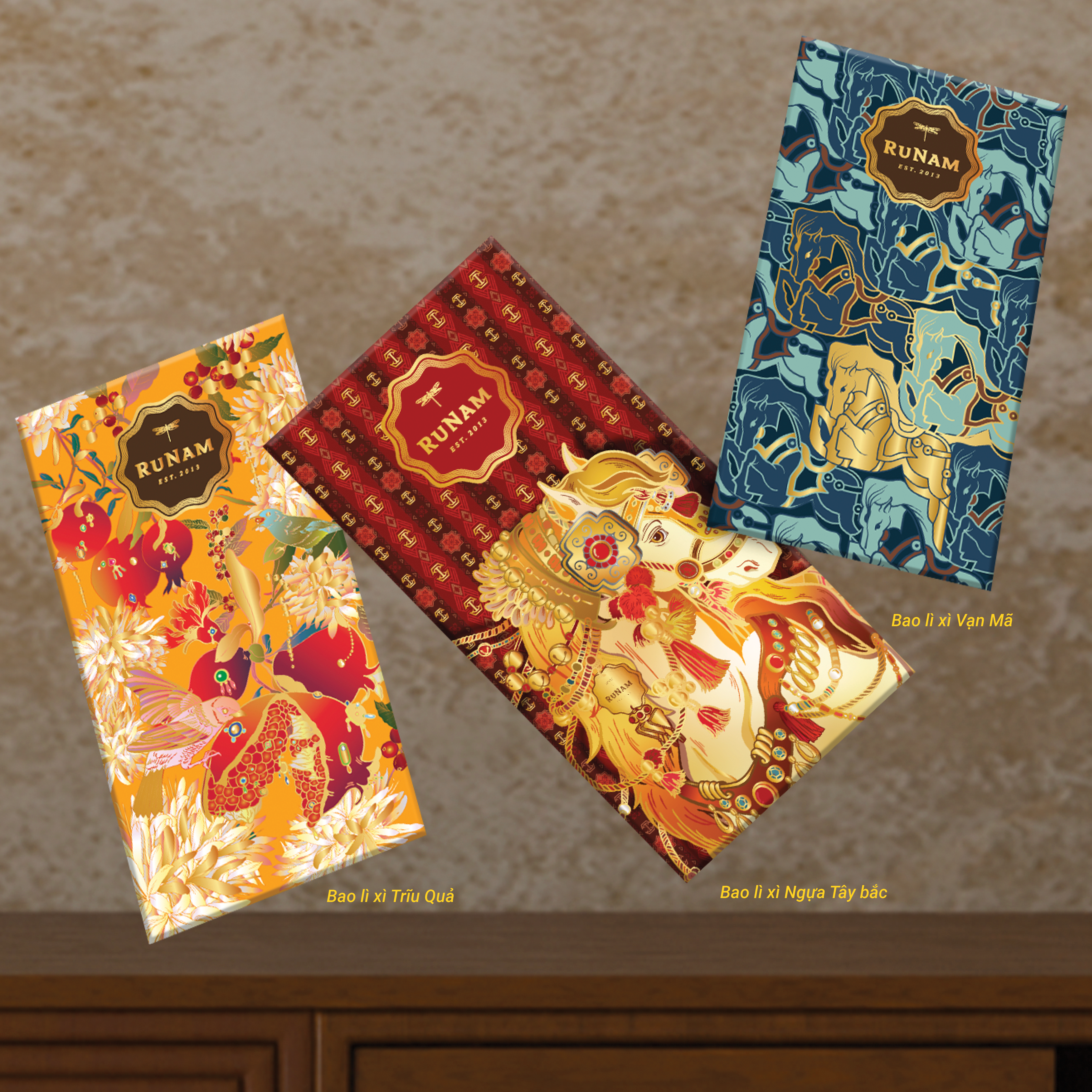 RUNAM LUCKY RED ENVELOPS - 10 pcs